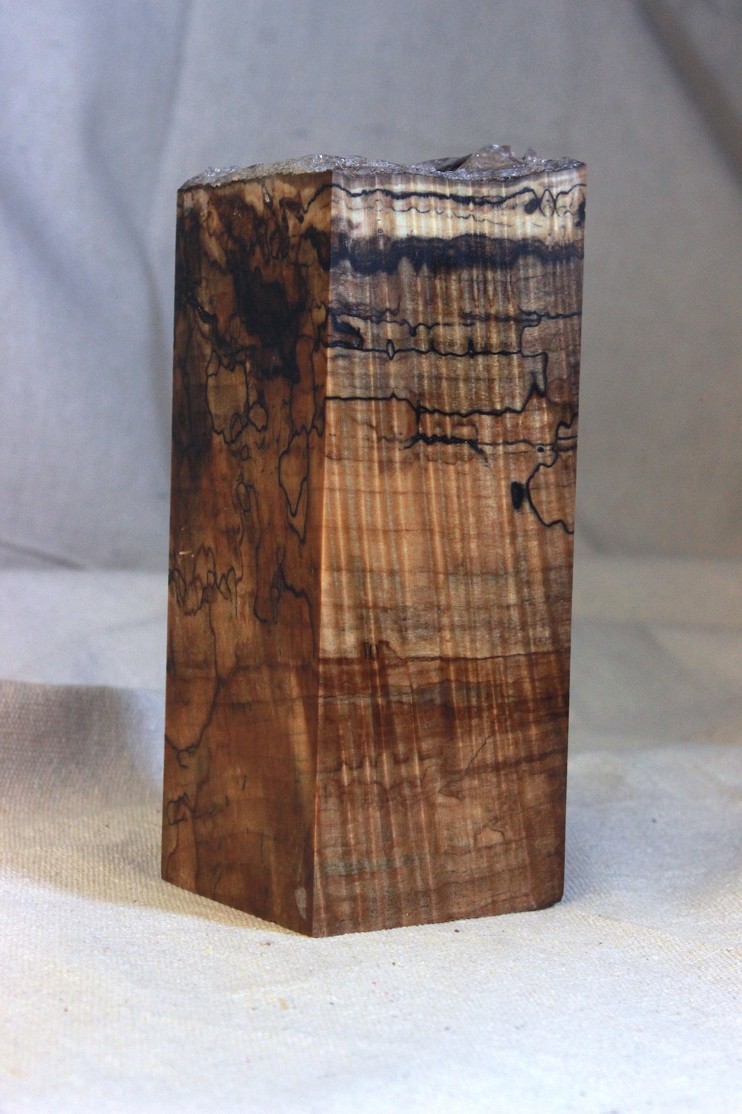 Stabilized Spalted Curly Maple Blank