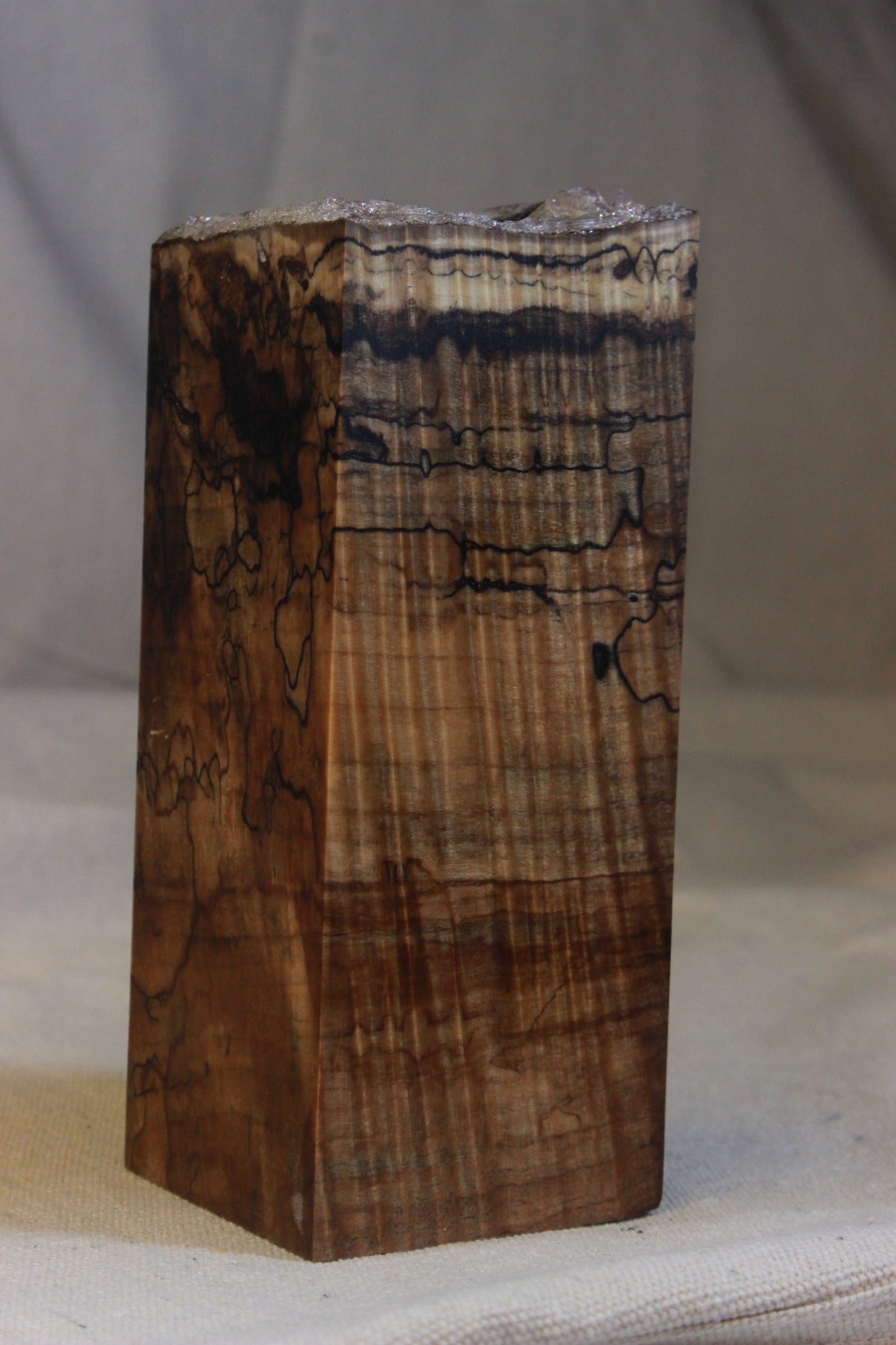 Stabilized Spalted Curly Maple Blank